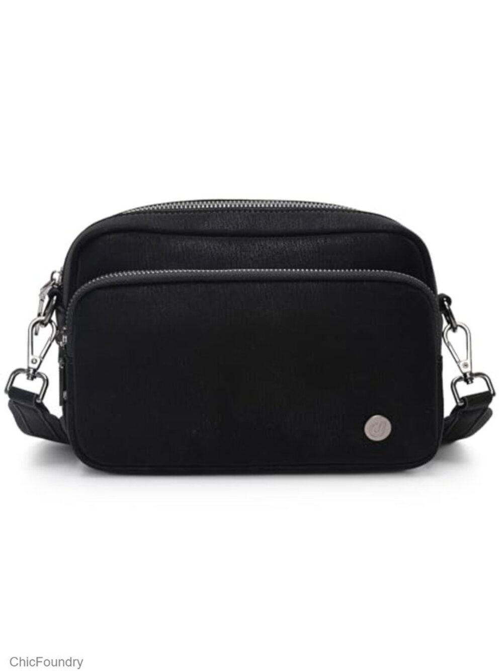 Small Crossbody Bag for Women, Triple Zipper Purse with Card Slots, Lightweight